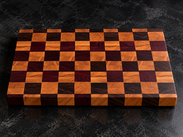Walnut & Cherry End-Grain Cutting Board