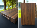 Walnut Edge Grain Reversible Cutting Board with Handles