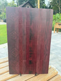 Purple Heart End Grain Cutting Board – Handmade Hardwood Board (17x10x2)