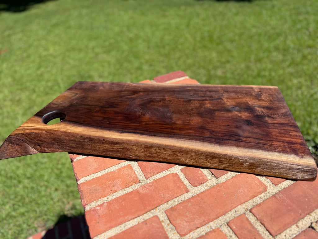 Walnut Live Edge Charcuterie Board – 30 x 10 x 1 inch