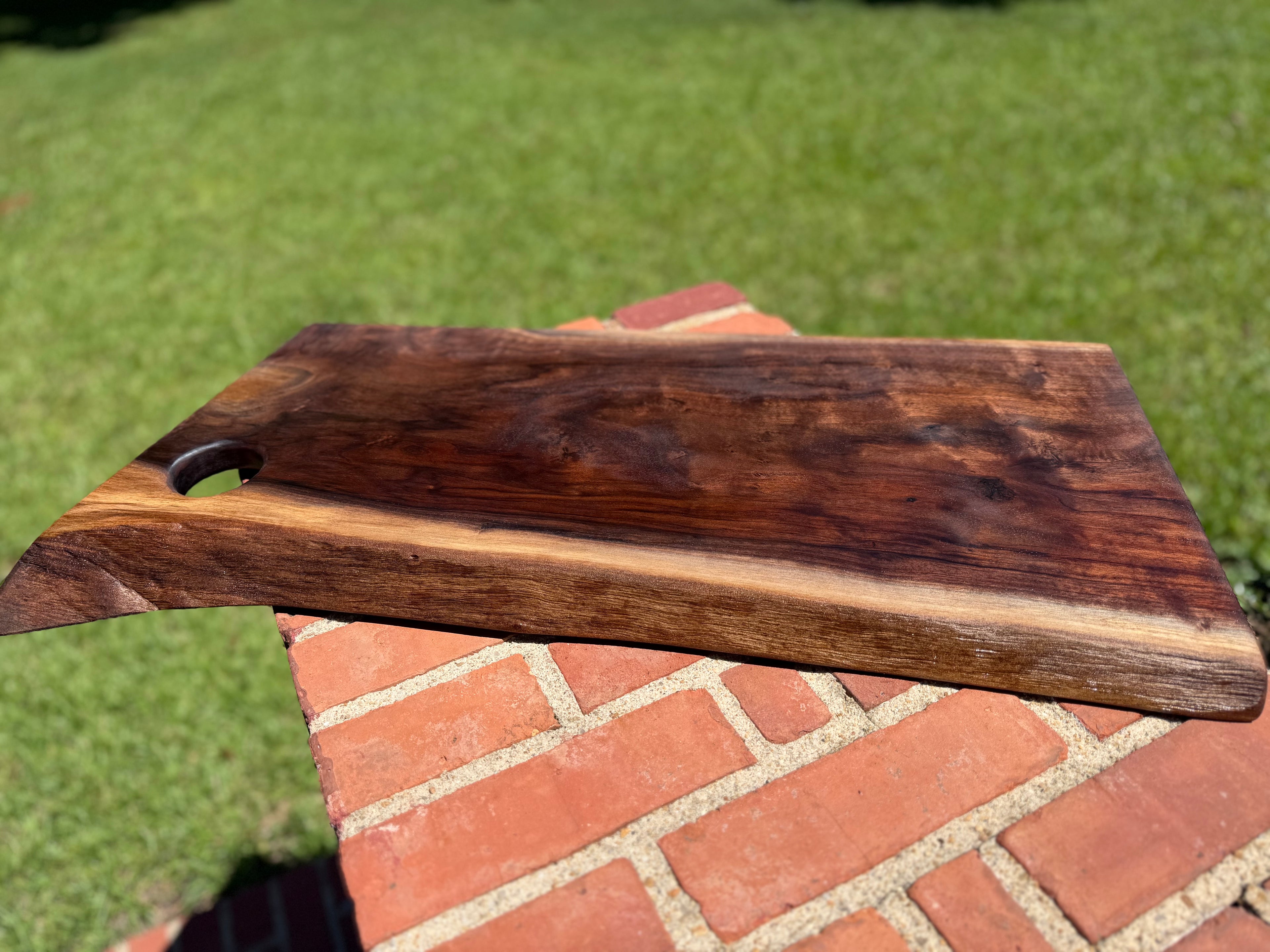 Walnut Live Edge Charcuterie Board – 30 x 10 x 1 inch