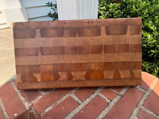 End Grain Elm Chopping Block